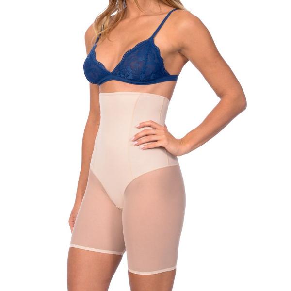Extra Hi Waist Shaper With Targeted Double Front Panel for Smooth Shaping Nude
