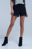 Black Short With Side Detail