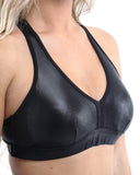 SALE! 50% OFF! Cortina Activewear Sports Bra - Black [MADE IN ITALY] - Size Small