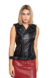 Womens Liana Leather Vest - Clearance