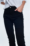 Drop Crotch Skinny Jean in Black