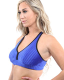 SALE! 50% OFF! Firenze Activewear Sports Bra - Blue [MADE IN ITALY] - Size Small