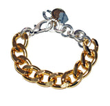 Gold Chain Bracelet With Charms