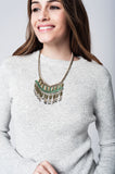Gold Necklace With Colored Details