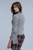 Gray Shiny Sweater