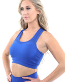 SALE! 50% OFF! Milano Seamless Set - Leggings & Sports Bra - Blue [MADE IN ITALY] - Size Small