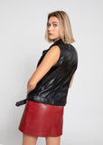Womens Liana Leather Vest - Clearance