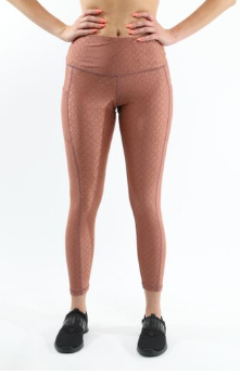 SALE! 50% OFF! Roma Activewear Set - Leggings & Sports Bra - Copper [MADE IN ITALY] - Size Small